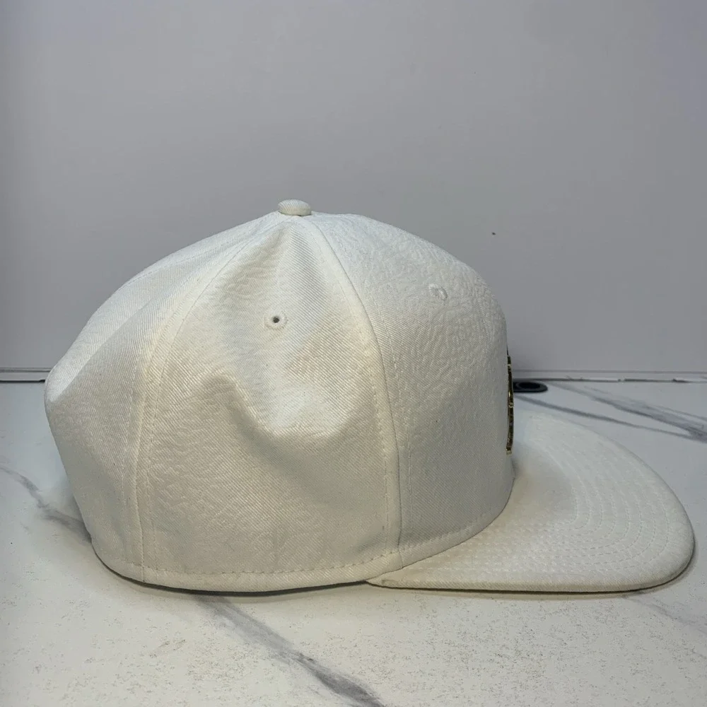 Air Jordan Hat Men White Cement Elephant Metal Logo Jumpman Snap Back Cap